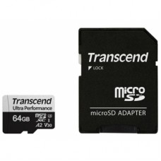 Карта памяти Transcend 64GB microSDXC class 10 UHS-I U3 A2 (TS64GUSD340S)