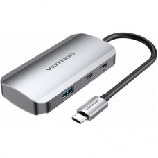 Концентратор Vention USB3.1 Type-C --> USB 3.0x3/USB-C Gen 1/PD 100W Hub 5-in-1 (TNDHB)
