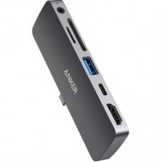 Концентратор Anker PowerExpand Direct 6-in-1 USB-C PD Media Hub (Gray) (A83620A1)