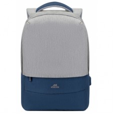 Рюкзак для ноутбука RivaCase 15.6" 7562 Anti-theft, water-repellent, Grey / Dark Blue (7562Grey/DarkBlue)