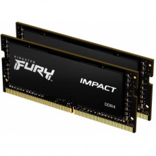 Модуль памяти для ноутбука SoDIMM DDR4 32GB (2x16GB) 2933 MHz Impact Black Kingston Fury (ex.HyperX) (KF429S17IBK2/32)