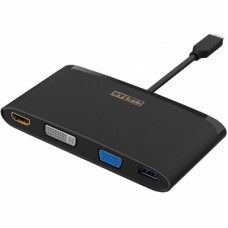 Концентратор ST-Lab USB 3.1 Type-C to HDMI 4K + DVI + VGA + 2хUSB3.0 + Gigabit R (U-2200)