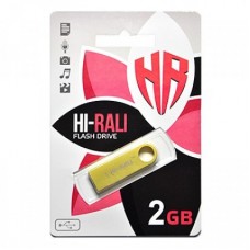 USB флеш накопитель Hi-Rali 2GB Shuttle Series Gold USB 2.0 (HI-2GBSHGD)