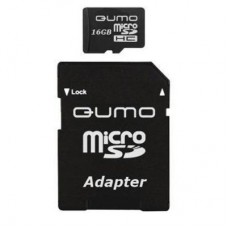 Карта памяти Qumo 16Gb microSDHC UHS-I class 10 (QM16GMICSDHC10U1)