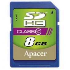 Карта памяти Apacer 8GB SDHC Class10 RP (AP8GSDHC10-R)