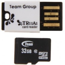 Карта памяти Team 32GB class 10 Team + Reader (TUSDH32GCL1029)