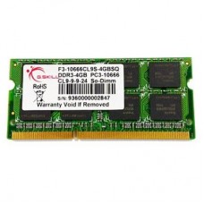 Модуль памяти для ноутбука SoDIMM DDR3 4GB (2x2GB)1333 MHz G.Skill (F3-10666CL9D-4GBSQ)