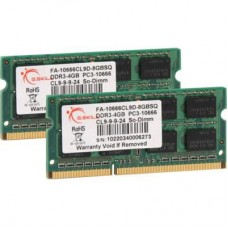 Модуль памяти для ноутбука SoDIMM DDR3 8GB (2x4GB) 1333 MHz G.Skill (FA-10666CL9D-8GBSQ)