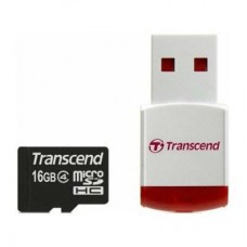 Карта памяти Transcend 16Gb microSDHC class 4 (TS16GUSDHC4-P3)
