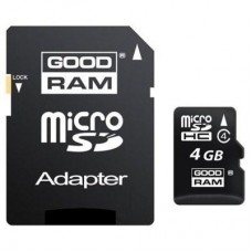 Карта памяти Goodram 4Gb microSDHC class 4 (SDU4GHCAGRR10 / SDU4GHCAGRR9)