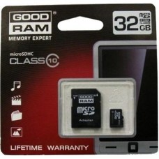 Карта памяти Goodram 32Gb microSDHC class 10 (SDU32GHC10AGRR10 / SDU32GHC10AGRR9)