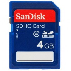 Карта памяти SanDisk 4Gb SDHC class 4 (SDSDB-004G-B35)