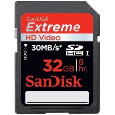 Карта памяти SanDisk 32Gb SDHC HD Video eXtreme (SDSDX-032G-X46)