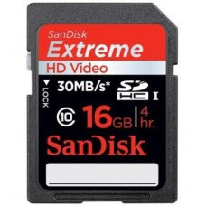 Карта памяти SanDisk 16Gb SDHC HD Video eXtreme (SDSDX-016G-X46)