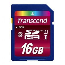 Карта памяти Transcend 16Gb SDHC UHS-1 (TS16GSDHC10U1)