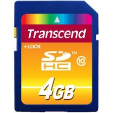 Карта памяти Transcend 4Gb SDHC class 10 (TS4GSDHC10)