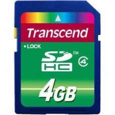 Карта памяти Transcend 4Gb SDHC class 4 (TS4GSDHC4)