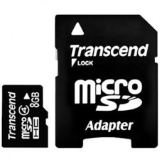 Карта памяти Transcend 8Gb microSDHC class 4 (TS8GUSDHC4)