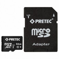 Карта памяти Pretec 64Gb microSDXC UHS-I (STSX64G-SA)