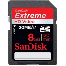 Карта памяти SanDisk 8Gb SDHC HD Video eXtreme (SDSDX-008G-X46)