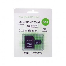 Карта памяти Qumo 8Gb microSDHC class 4 (QM8GMICSDHC4)