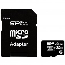 Карта памяти Silicon Power 32Gb microSDHC class 10 (SP032GBSTHBU1V10-SP)