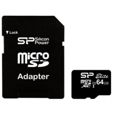 Карта памяти Silicon Power 64Gb microSDXC class 10 (SP064GBSTXBU1V10-SP)
