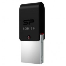 USB флеш накопитель Silicon Power 8GB Mobile X31 USB 3.0, OTG, Black (SP008GBUF3X31V1K)