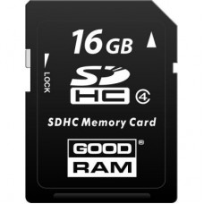 Карта памяти Goodram SDHC 16 GB Class 4 (SDC16GHC4GRR10)