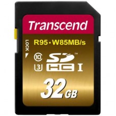 Карта памяти Transcend 32GB SDHC class 10 UHS-I U3 (TS32GSDU3X)