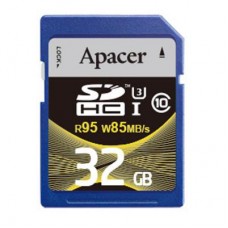 Карта памяти Apacer 32GB SDHC UHS-I 95/85 U3 Class10 (AP32GSDHC10U4-R)