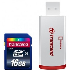 Карта памяти Transcend 16GB SDHC Class 10 (TS16GSDHC10-P2)
