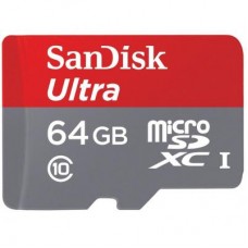 Карта памяти SanDisk 64GB microSDXC Class 10 UHS-I (SDSDQUAN-064G-G4A)