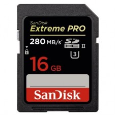 Карта памяти SanDisk 16GB SDHC ExtremePro 4K Class 10 UHS-II (SDSDXPB-016G-G46)