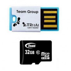 Карта памяти Team 32GB microSDHC Class 10 (TUSDH32GCL1005)