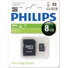 Карта памяти Philips 8GB microSDHC Class 10 (FM08MA45B/97)