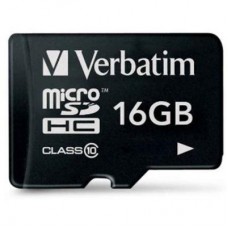 Карта памяти Verbatim 16GB microSDHC class 10 (44010)