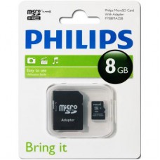 Карта памяти Philips 8GB microSDHC class 4 (FM08MA35B/97)