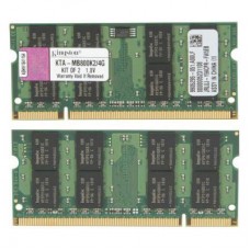Модуль памяти для ноутбука SODIMM DDR2 2GB (2x1GB) 800 MHz Kingston (KTA-MB800K2/2G)