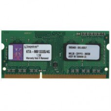 Модуль памяти для ноутбука SODIMM DDR3 4GB 1333 MHz Kingston (KTA-MB1333S/4G)
