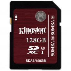 Карта памяти Kingston 128GB SDXC Class 10 UHS-I U3 (SDA3/128GB)