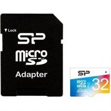 Карта памяти Silicon Power 32GB microSD class10 UHS-I Elite COLOR (SP032GBSTHBU1V20SP)