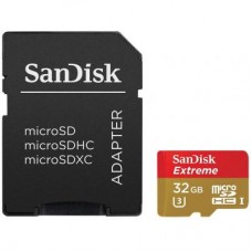 Карта памяти SanDisk 32GB microSDHC Extreme Class 10 UHS-I U3 (SDSQXNE-032G-GN6MA)