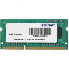 Модуль памяти для ноутбука SoDIMM DDR3 4GB 1333 MHz Patriot (PSD34G133381S)