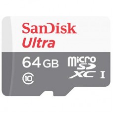 Карта памяти SanDisk 64GB microSDXC Class 10 UHS-I (SDSQUNB-064G-GN3MN)