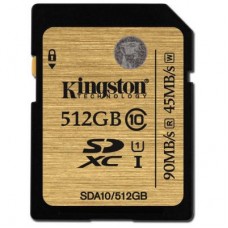 Карта памяти Kingston 512GB SDXC class10 UHS-I (SDA10/512GB)