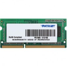 Модуль памяти для ноутбука SoDIMM DDR3L 2GB 1600 MHz Patriot (PSD32G1600L81S)