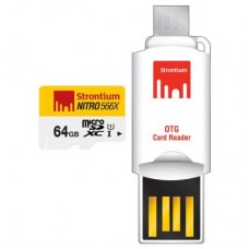 Карта памяти Strontium Flash 64GB microSD Class 10 USH-I 566X (SRN64GTFU1T)