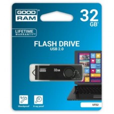 USB флеш накопитель Goodram 32GB Twister Clip Black USB 2.0 (UTS2-0320KKR11)