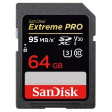 Карта памяти SanDisk 64GB SDXC Class10 UHS-I V30 4K Extreme Pro (SDSDXXG-064G-GN4IN)